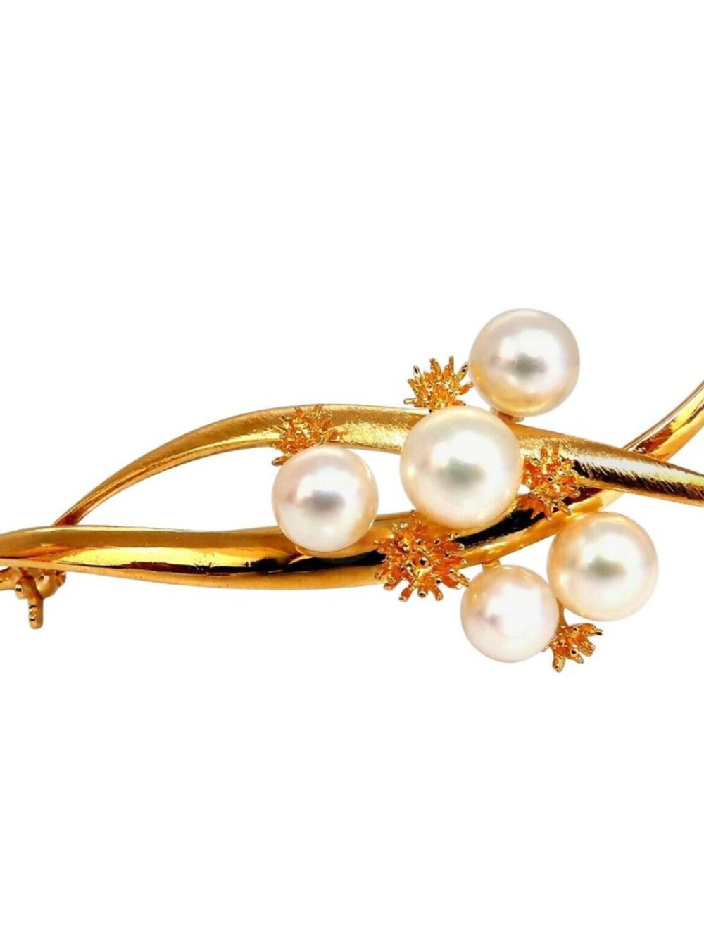 Akoya Pearls 14 Karat Gold Pin*